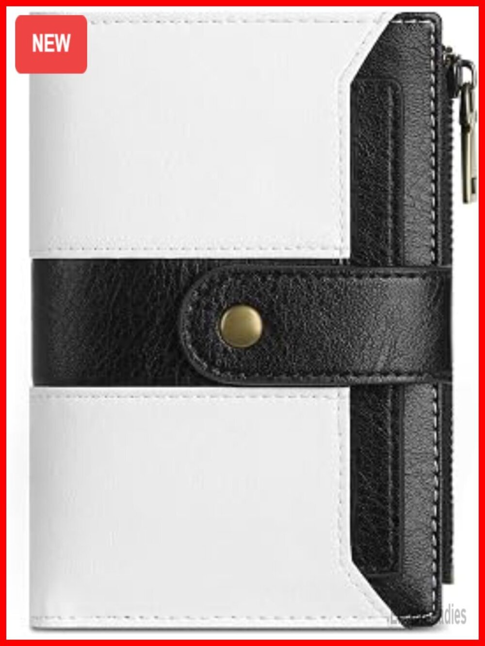 Women's Compact Bifold RFID Blocking Wallet with Card Slots Vegan Leather